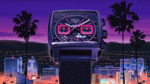 Tag Heuer rinde un lúdico homenaje a la efervescencia de Las Vegas con el último cronógrafo Tag Heuer Mónaco