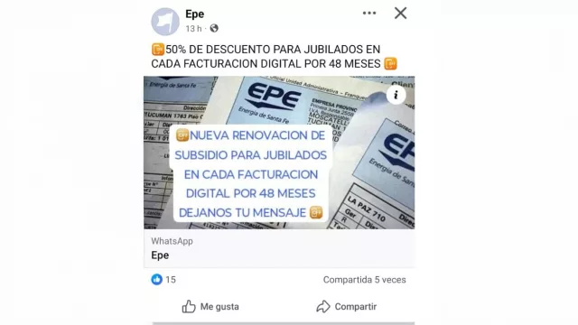 ¡Atenti! EPE advierte intentos de estafa con descuentos truchos (desconfiá de “beneficios exagerados”, sobre todo, a empresas)