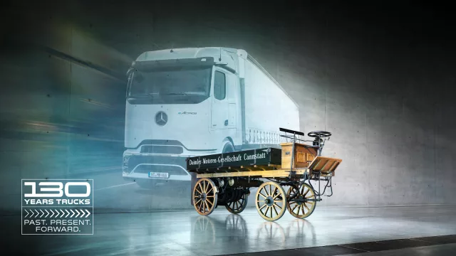 130º aniversario del primer camión del mundo (Mercedes-Benz Trucks Classic exhibió los hitos del camión en la feria Retro Classics Stuttgar)