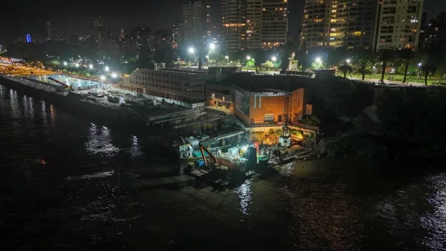 Parque España: trabajos de día y de noche para recuperar el paseo