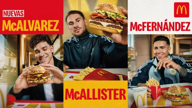 Tres nuevas McDonald´s con figuras de la selección (Enzo, Julián y McAllister, los "convocados")