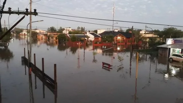El centro y norte provincial, inundado (en Minetti cayeron más de 200 mm. en pocas horas)