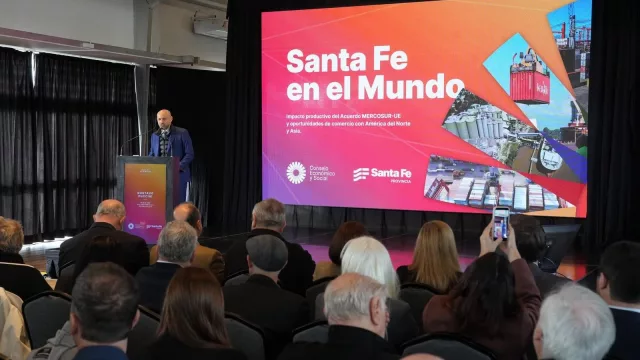 "Santa Fe en el Mundo" (para afianzar comercio exportador con la UE-Mercosur, Asia y América del Norte)