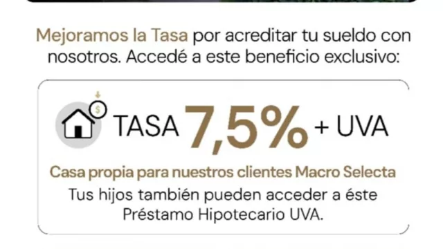 El Macro mejora las tasas de créditos hipotecarios a 20 años (¿se viene una mini batalla de tasas entre bancos?)